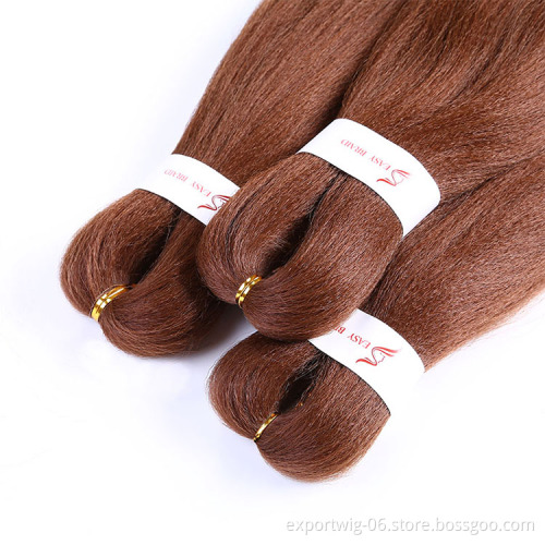 Easy Braid PreStretched Braiding Hair Synthetic Yaki Bulk For Crochet Hair Extension Pre stretched Braiding Hair